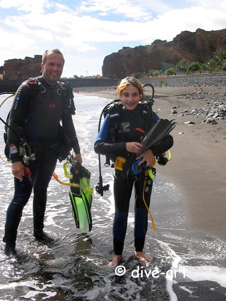 Kinder-Tauchgang  Land